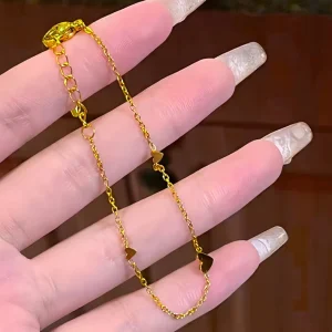 BOYI Fashion Jewelry Non Tarnish Stainless Steel love Anklet Bracelet for Women
