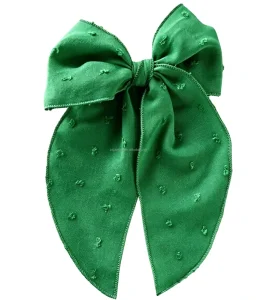 Baby Bow Tie Swallow Tail Cuffed Hairpin Fashion Striped Butterfly Hair Accessory Children Simple Plain Barrette