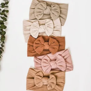 Baby Nylon Headbands Hairbands Hair Bow Elastics Hair Accessories for Baby Girls Newborn Infant Toddlers Kids