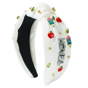 Back to School Season Fashion Headband Women’s Knot Senior Sense Headband Creative Pencil Apple Accessories Hair Accessories