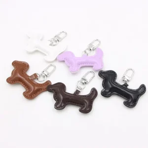 Bag Charms Leather Animal Puppy Dachshund Dog Charm for Bag Charms Dachshund Keychain Purse Fine Pendants Charms Accessories