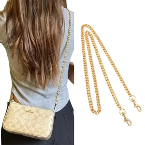 Bag Hardware Accessories Replacement Shoulder Bag Charm Chain Crossbody Bag DIY Detachable Metal Chain Decorative Straight Chain