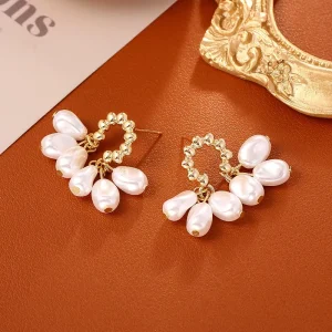 Baroque Pearl Earrings for Women Elegant Pendant Jewelry