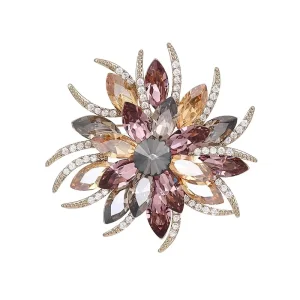 Bauhinia Flower Shape Brooch Fashion Exposure prevention Brooch Pins Dress Jewelry Gift for Women