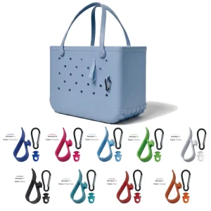 Beach Tote Bag Keychain Accessories EVA Waterproof Durable Key Ring Charm for Beach Pool Travel Summer Bog Style Beach Bags