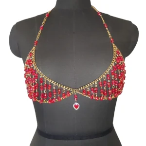 Beaded Body Jewelry Accessories for Women Crop Top Bra Body Chain