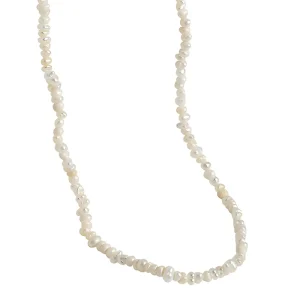 Beaded Pearl Necklace for Women 925 Sterling Silver Choker Collar Fashion Chain Designer Custom Jewelry