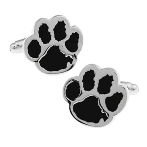 Bear Footprints Enamel Novelty Cufflinks Custom Mens Suit Shirt Fashion Accessory Wedding Tuxedo Trendy Jewelry Gift