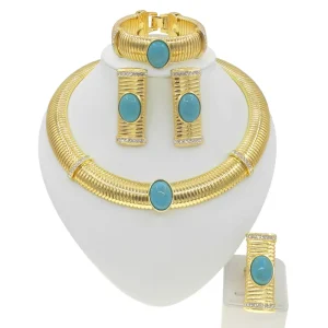 Beautiful Necklace Jewelry Set Big Pendant Style Women’s Wedding Accessories