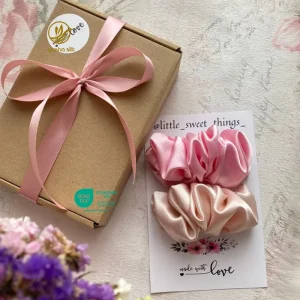 Best Seller Low MOQ Mulberry Silk Hair Scrunchies Accessories Fashion Multicolor 100% Pure Silk Hair Bands for Women and Girls