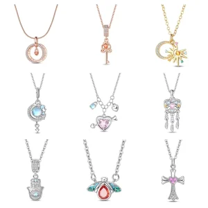 Bestseller Dreamcatcher Key Cross Necklace Fashion Light Luxury Women Pendant Necklace