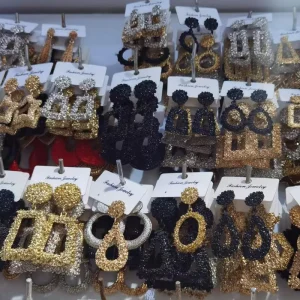 Big Costume African Earring Africa Gold Earring No Rust No Blacken Jewelry
