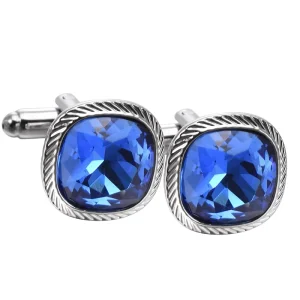 Big Crystal Diamond Elegant Cufflinks Custom Men’s Suit Shirt Fashion Accessory Wedding Tuxedo Trendy Jewelry Tie Clip