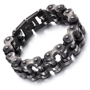 Biker Bracelet Stainless Steel Motorcycle Biker Chain Link Bracelets