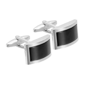 Black Agate Stone Premium Cufflinks Custom Men’s Suit Shirt Fashion Accessory Wedding Tuxedo Trendy Jewelry Gift Set