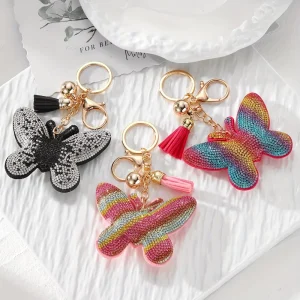 Bling Accessories for Women Rhinestone Keychain Charm Fashion Purse Handbag Pendant