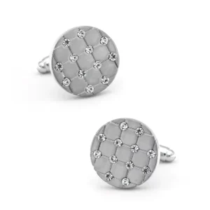 Bling Crystal Diamond Elegant Cufflinks Custom Men Suit Shirt Fashion Accessory Wedding Tuxedo Trendy Jewelry Gift
