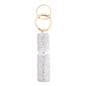 Bling Diamond Refillable Mini Perfume Trial Empty Bottles Shiny Keychain For Makeup Travel Sub Bottles