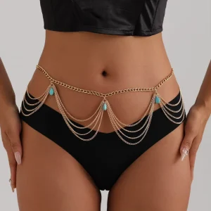 Body Chain Fancy Punk Belly Dance Waist Chain Bikini Accessories Belt Body Jewelry