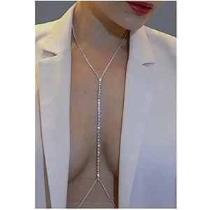 Body Chains Silver Gold Rhinestone Belly Waist Chain Beach Body Jewelry Party Body Accessory for Women and Girls