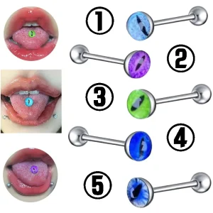Body Jewelry Anti Allergy Stainless Steel Dripping Tongue Piercing Necklace