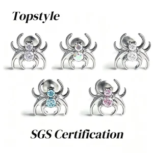 Body Jewelry Set for Ear Piercings Including Cartilage Belly Button and Helix Options
