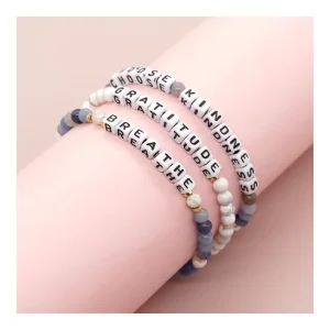 Bohemian Beaded Bracelet Handmade Pulsera Women Charm Custom Letter Fashion Colorful Crystal Bead Bracelet Jewelry