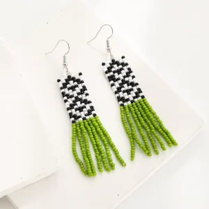 Bohemian Drop Earrings Women’s Jewelry Colored Glass Beads Earrings Anniversary Gift