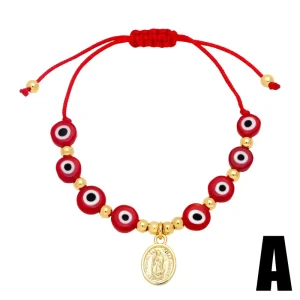 Bohemian Fashion Jewelry Accessories Women Lucky Eye Beaded Evil Bracelet Charms