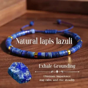 Bohemian Lapis Lazuli Natural Custom Bead Bracelet Adjustable Energy Stone Bracelet Natural