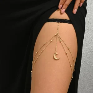 Bohemian Layered Moon Belly Chain Body Jewelry