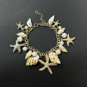 Bohemian Ocean style Starfish Shell Conch Pearl Pendant Bracelet Women’s Bracelet Jewelry