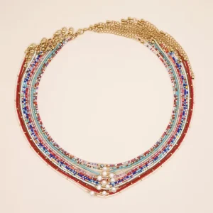 Bohemian Style Beads Natural Pearl Necklace for Women