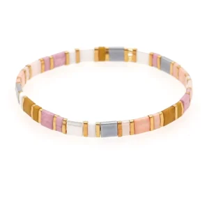 Bohemian Style Simple Tila Bead Woven Beaded Men’s Multi-layer Wear Fashion Pendant Bracelet