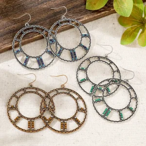 Boho Dangle Statement Earrings for Women Trendy Handmade Vintage Dainty Rotundity Drop Summer Earrings Fashion Jewelry Gifts