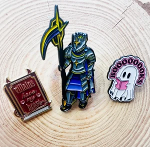 Book Shape Enamel Pins Brooches Ghost Fashion Lapel Pin Backpack Bags Badges Friends Pin for Hats
