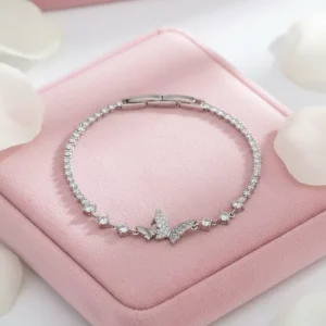 Bracelet Gothic Kawaii Butterfly Ornament Beach Bohemia Two Zircon Butterflies Hot Banquet Bracelet Accessories