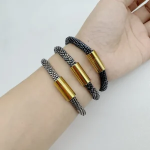 Bracelets European and American Style Fashionable Hand woven Wristbands for Men and Women Fashion Beaded Bracelets