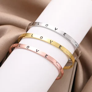 Bracelets for Women’s Light Luxury English Letter Accessories Simple Style Fashion Bracelet Jewelry
