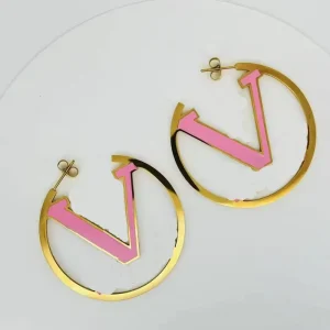 Brand Design Luxury Fashion Trendy 18K Gold Plated Stainless Steel Bezel Setting Drop Earrings High end Hypoallergenic