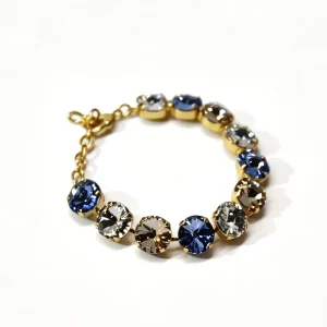 Brass 4-Prong Setting Color Claw Cupchain Bracelet Adjustable Fashion Jewelry Fit for 8mm Stone Setting