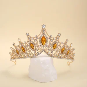 Bridal Crown High end Alloy Crystal Headband Hair Accessory Wedding Korean Style Birthday Adult Gift Children’s Little Princess