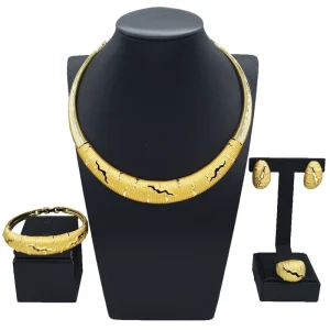 Bridal Jewelry Sets Favors Wedding Necklace Jewelry Set Customized Woman Costume Accessories HV003235