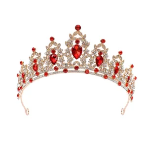 Bridal Tiara Crystal Rhinestone Diamond Alloy Headband Hair Accessory for Wedding Prom Engagement Birthday Parties Anniversaries