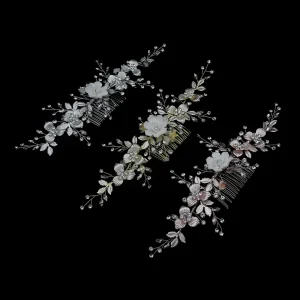Bride Fancy Custom Logo Chinese Fashion Hair Accessories Flower Girl Wedding