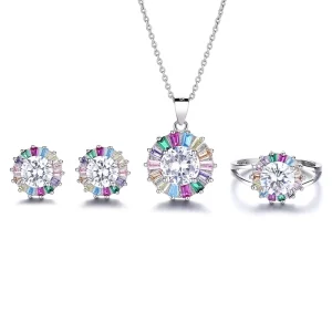Bride Jewelry Fine Feminine Charm Jewelry Set Wedding Gift