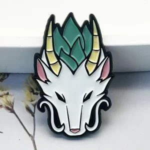 Brooch Custom Cartoon Character Metal Lapel Pin Dye Black Soft Enamel Pin Badge