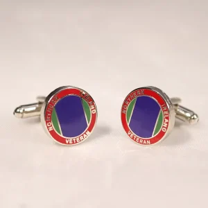 Bulk Make Personalized Logo Custom Brass Die Casting Hard Enamel Cufflinks with Silk Screen Printing