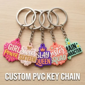 Business Gift Soft PVC Keychain Custom Logo Personalized Design Promotional Bulk MOQ Low Manufacturer Free Artwork