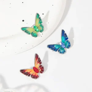 Butterfly Brooches Women’s Retro Fashion Pin Fashion Colorful Chest Flower Collar Pin